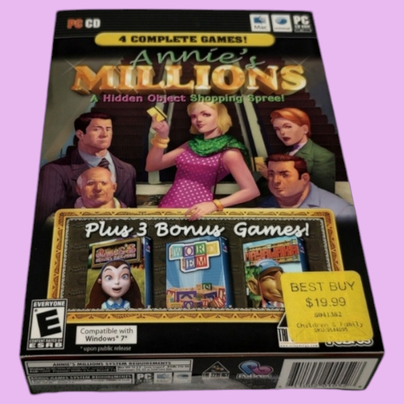 6 Collectible CD-ROM PC Games Cooking Quest, Dream Day Wedding, Annie's Millions - Picture 7 of 16